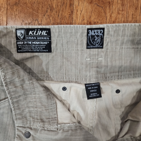 Kuhl Crag Series Gorpcore Rugged 5 Pocket 100% Cotton Twill Pants.  34 x 32. - Picture 3 of 8
